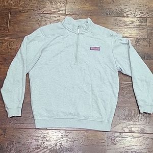 Vinyard Vines Heather Grey Pull Over Sweatshirt Mens Medium Flawless